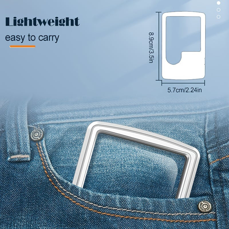 Loep met LED verlichting en 3x en 6x vergroting, leesloep in zakformaat met batterijen en etui, voor lezen en hobby | Covesville