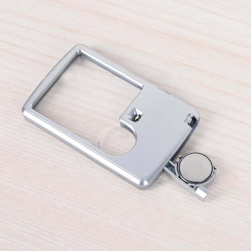 Loep met LED verlichting en 3x en 6x vergroting, leesloep in zakformaat met batterijen en etui, voor lezen en hobby | Covesville