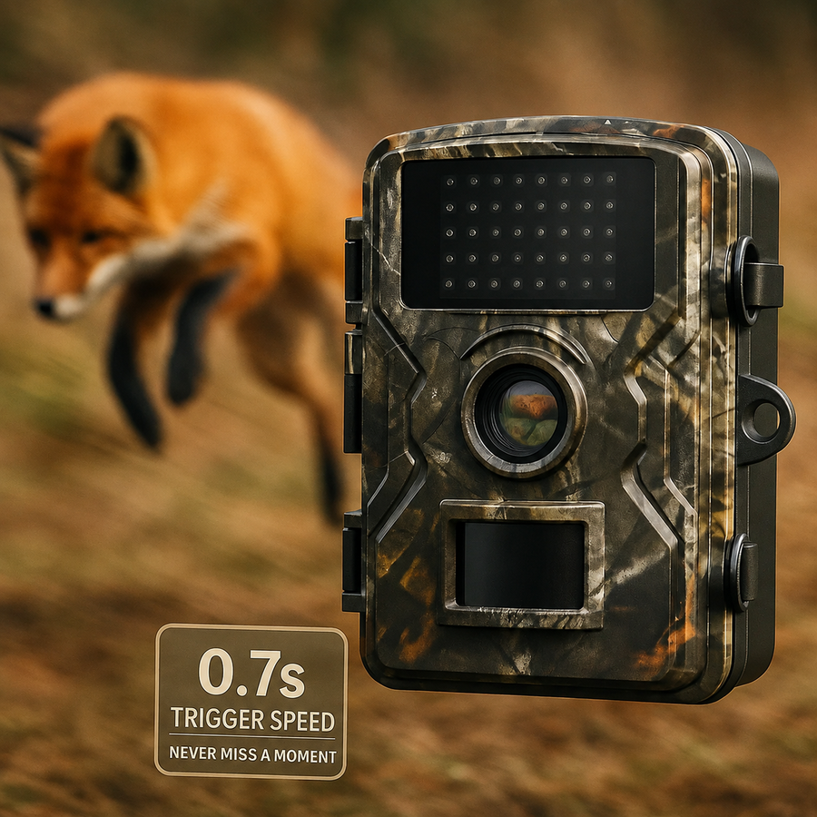 Wildcamera met nachtzicht, 16 megapixel foto's en 1080p video, weerbestendig voor buiten, voor dieren in tuin en bos | Covesville