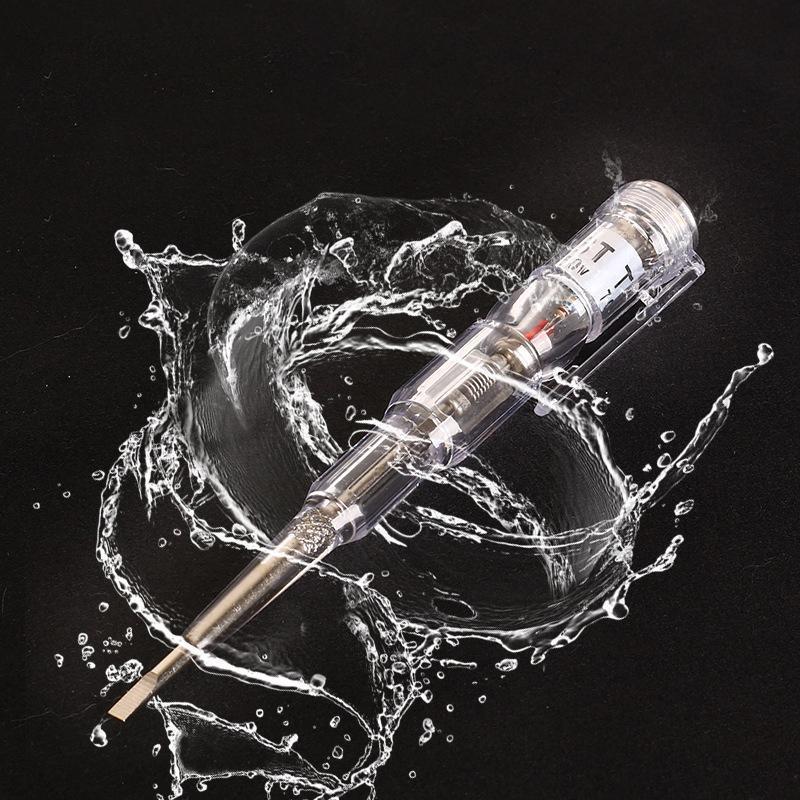 Spanningzoeker pen met sleufschroevendraaier voor 70 tot 250 volt, kabelbreuk zoeken en batterijtest, fasetester | Covesville