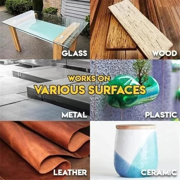 Secondelijm met precisiespuit voor metaal, glas, hout, keramiek, rubber en kunststof, snel hechtende lijm | Covesville