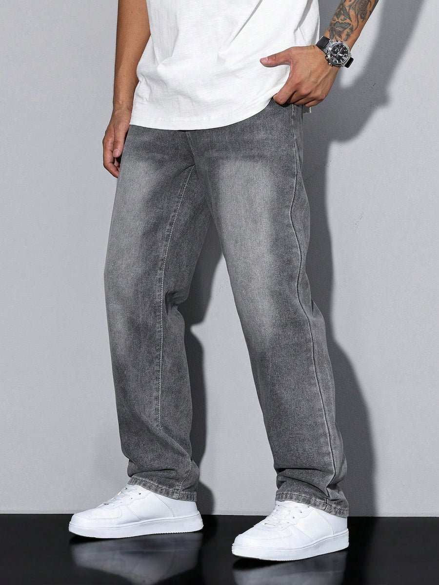 Baggy jeans heren met losse pasvorm, ruime spijkerbroek met praktische zakken in acht kleuren, maat S tot 2XL | Covesville