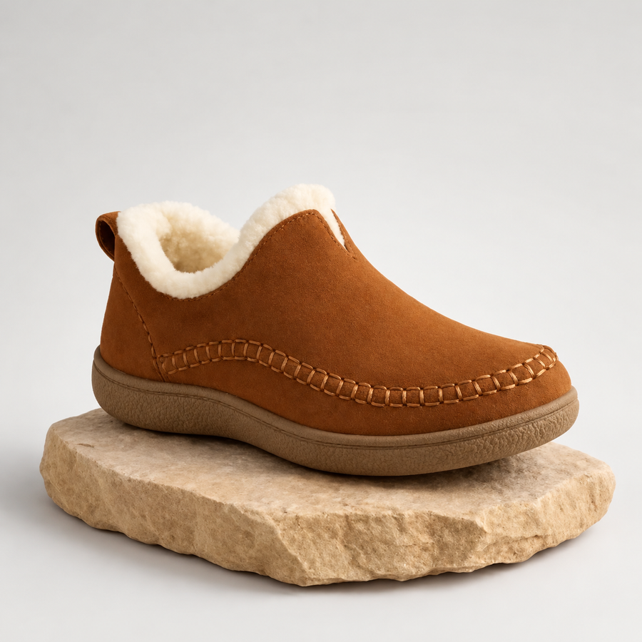 Warme winterschoenen met fleece voering, instapmodel met gevormd voetbed en antislipzool, voor koude dagen | Covesville