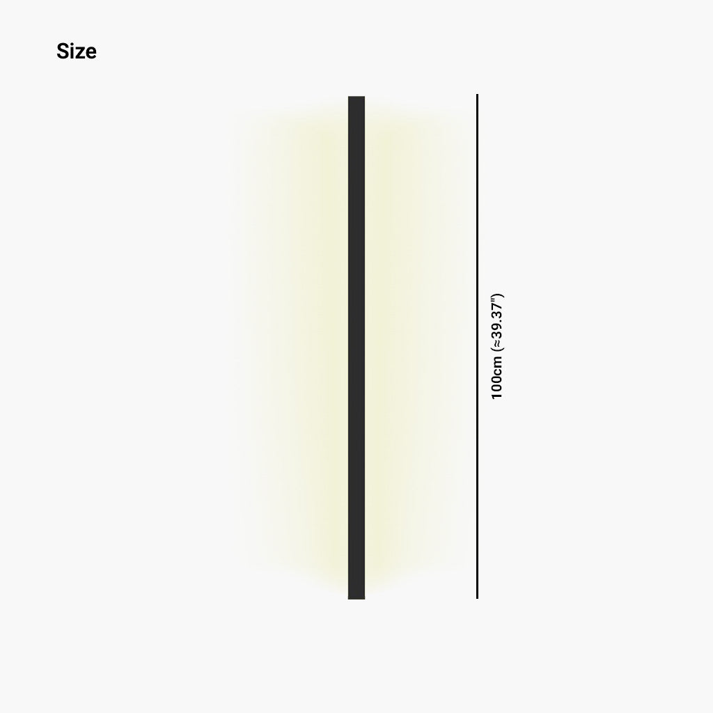Lineaire wandlamp van aluminium, dimbare LED lichtbalk voor slaapkamer en woonkamer in zwart of wit, 60 tot 200 cm | Covesville