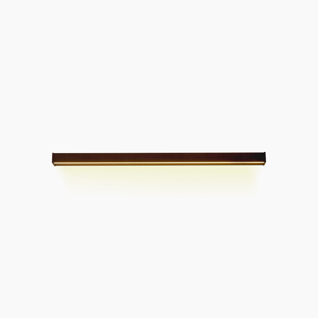 Lange wandlamp met LED lichtbalk, dimbare minimalistische wandlamp van aluminium in zwart of wit, van 60 tot 200 cm | Covesville