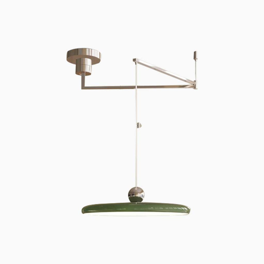 Hanglamp met zwenkarm, dimbare LED hanglamp in ufo-vorm voor eettafel en kookeiland, in vijf kleuren, 40 of 50 cm | Covesville