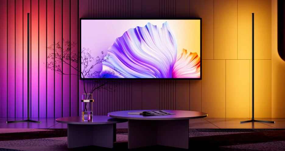 RGB vloerlamp met app, dimbaar met timer, 16 miljoen kleuren en muzieksynchronisatie, in 40 of 150 cm hoogte | Covesville