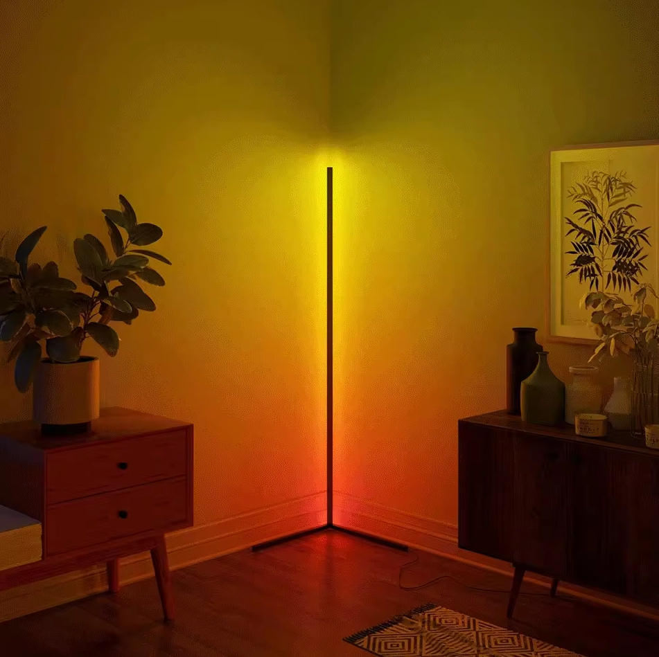 RGB vloerlamp met app, dimbaar met timer, 16 miljoen kleuren en muzieksynchronisatie, in 40 of 150 cm hoogte | Covesville