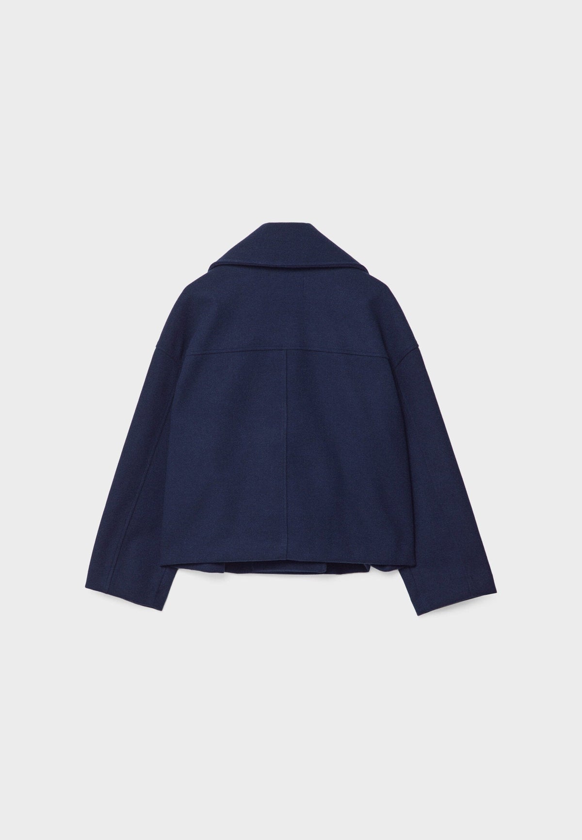 Korte jas dames met dubbele knopenrij en losse oversized pasvorm, licht rekbaar, in zes kleuren, maat XS tot L | Covesville