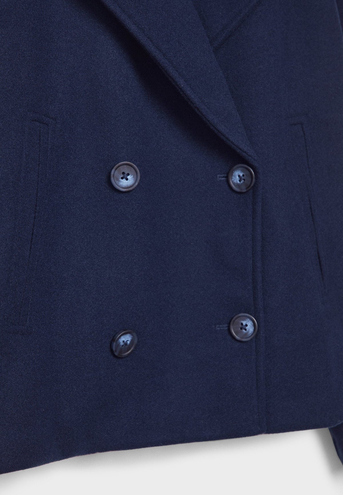 Korte jas dames met dubbele knopenrij en losse oversized pasvorm, licht rekbaar, in zes kleuren, maat XS tot L | Covesville