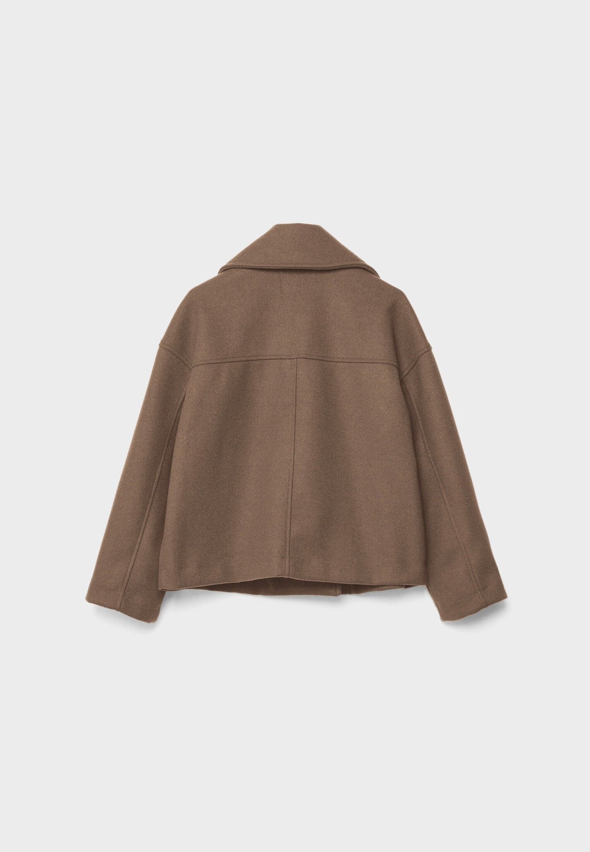 Korte jas dames met dubbele knopenrij en losse oversized pasvorm, licht rekbaar, in zes kleuren, maat XS tot L | Covesville