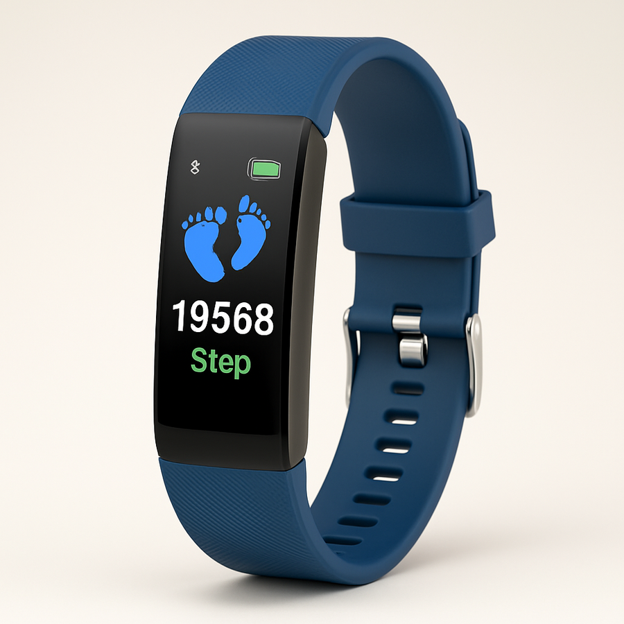 Fitness tracker met kleurenscherm, hartslag, stappenteller en slaapregistratie, met USB-stekker, in vijf kleuren | Covesville