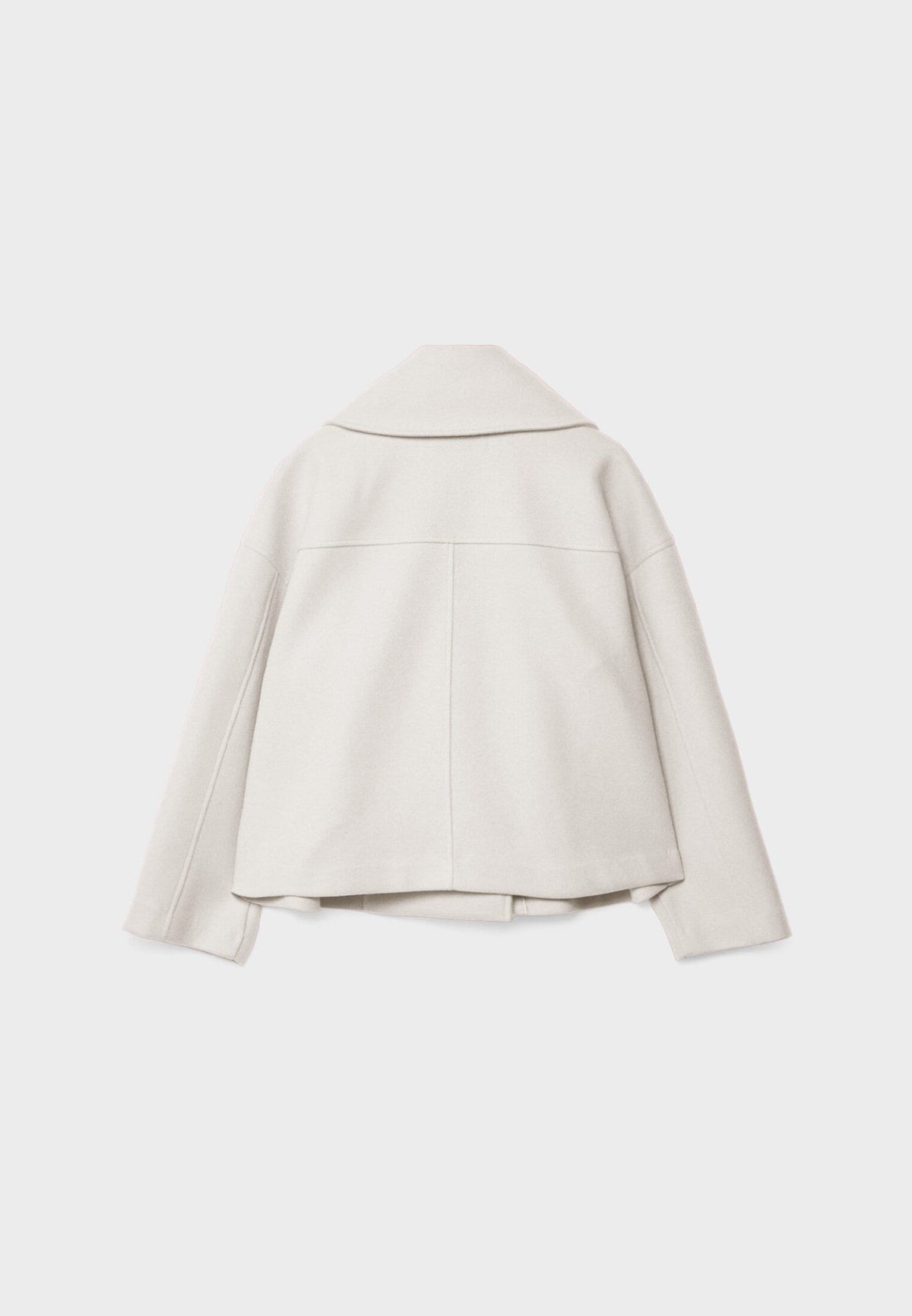 Korte jas dames met dubbele knopenrij en losse oversized pasvorm, licht rekbaar, in zes kleuren, maat XS tot L | Covesville