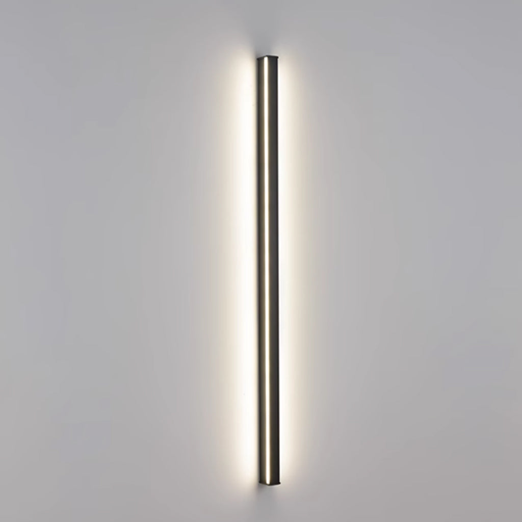 Lange wandlamp met LED lichtbalk, dimbare minimalistische wandlamp van aluminium in zwart of wit, van 60 tot 200 cm | Covesville