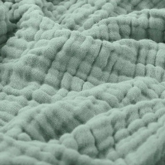 Mousseline plaid van zacht katoen, luchtig en ademend, voor bank en bed, in zes kleuren en drie formaten | Covesville