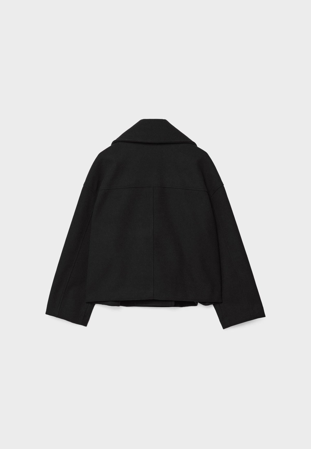 Korte jas dames met dubbele knopenrij en losse oversized pasvorm, licht rekbaar, in zes kleuren, maat XS tot L | Covesville